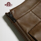 Beast King genuine leather skirt for women's sheepskin short skirt autumn and winter genuine leather skirt hip skirt sexy fashionable Haining leather skirt skirt coffee 38