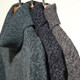 Kangourou (Daishu) Pure Cardigan Men's Trunk Neclaid Warm Warmn Automne and Winter New Men's Fashionable Casual Jacquard Pullover Pullor Sweater 12182 Green Grey L / 170 Suggestion 120-140Jin [Jin est égal à 0,5 kg]