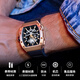 
BONEST GATTI German watch men's mechanical watch barrel type fully automatic men's watch Valentine's Day gift for boyfriend BG9904-A3 Rose Gold [limited model]