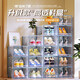 Nature House Shoe Box Storage Box Transparent Thickened Shoe Cabinet Drawer-Type Folding Indoor Dustproof Household Doorway Space-Saving Artifact 6 Pack Can be Installed Within 45 Sizes Environmentally Friendly and No Odor