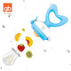 Goodbaby (gb) baby bite bag, fruit pacifier, food supplement, juice baby, fruit and vegetable play, soothing molars, chewing glue stick, bite bag - blue