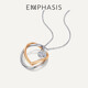 EMPHASIS Form 18K rose gold sparkling diamond pendant pendant necklace without necklace 93872P