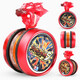 
Audi double diamond yo-yo toy firepower young king adjustable rotation yo-yo boxing hero yoyo ball boy toy gift yo-fire hero-metal outer ring-fire lion S