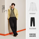 Semir Wang Anyu same style | long-sleeved T-shirt men's pure cotton bottoming shirt solid color couple winter top loose 109725101201