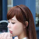 Sarara wig headband wide edge pigtail headband anti-slip with toothed hair bangs hair clip hair accessories press spring SN9227 black