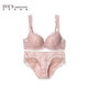 Eve's Temptation Tianmei Group Women's Underwear Women's Suit Panties Sexy Lace Bra Push-up Supplementary Breast Support Anti-Sagging Bra Pink 75A (With Square Angle M Size)
