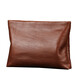 Paibaozhu Sac à main pour homme à main léger sac masculin à la mode enveloppe de grande capacité Couche de tête de la tête de vache sac à main décontractée (garantie à la couche de vache de couche supérieure) Khaki