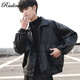 Radinka2026 new autumn and winter trendy loose imitation leather jacket men's motorcycle jacket bomber jacket design street jacket YFF 002 spring and autumn XL