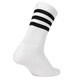 Adidas (adidas) chaussettes masculines et chaussettes féminines automne nouveau produit chaussettes décontractées chaussettes de sport entraînant un entraînement de fitness respirant confortable pour les chaussettes du tube moyen FH6629 FH6628 / White S