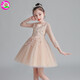 Children's knitted girl princess dress flower girl dress dress wedding dress children's dress tutu skirt children's program performance dress long wine red 160