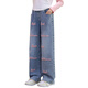 Youyyou 1 point Girls Internet Celebrity printemps and umnom style street costume de nouveau sweat de printemps pour enfants Big Children's Sweatshirt Jeans à la mode 4882 blanc 13042 Bleu [Style de printemps et automne] 140cm (recommandé 55-65 Jin [Jin équivaut à 0,5 kg])))