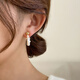 Fat Donglai's same magnetic earrings without piercings for women 2024 new niche design, two pack