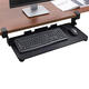 Fantasy Keyboard Bracket No Punching Computer Drawer No Installation Slide Rail Clamp Under Desk Bracket Standard Storage Rack Black (25*17.5CM Ordinary Standard Model) Can be Clamped