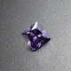 DL 1998 Chinese Valentine's Day gift zircon purple diamond loose stone princess square purple diamond cut ring 2X2mm