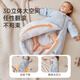 Jingqi sleeping bag baby spring and autumn sleeping bag all-in-one anti-kicking quilt for infants and newborns to keep babies warm and cold-proof, barking blue, autumn and winter medium thickness, size L, recommended height 85_105cm