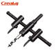 CreabyDIY adjustable aircraft type hole opener audio hole expander woodworking plastic spotlight hole integrated ceiling hole opener 30-200mm silver super hard alloy
