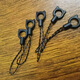 Mobile phone case anti-fall lanyard mobile phone halter neck rope anti-loss artifact mobile phone pendant finger ring hanger lanyard black finger ring buckle - 5 packages