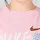耐克（NIKE）短袖女装2025夏季运动服时尚宽松透气圆领休闲上衣半袖T恤  FJ7714-690粉色 XL