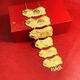 Wedding Pig Brand Necklace Frosted Sand Gold Necklace Chinese Style Wedding Bridal Jewelry Simulated Gold Women's Necklace New Style Pig Brand Necklace High-end Wedding Gift Box Packaging Two Pigs 52g