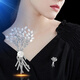Marco Bizzarri brand light luxury wheat ear brooch, high-end feminine and exquisite accessories, luxury pearl corsage, high-end Teacher's Day gift, Mid-Autumn Festival gift, Mother's Day gift for mom