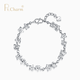 Pt.Charm Personalized Romantic PT950 Platinum Bracelet Women's Carambola Chain Ice Flower Platinum Bracelet Birthday Gift for Girlfriend If it is not in stock, it can be customized. Take 5g as an example