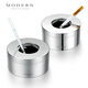 Moderne Lifel Lifel moderne moderne créatif personnalisé en cendrier tendance en acier inoxydable en acier inoxydable fermé cendres volantes anti-vol Gift masculin en acier inoxydable personnalisé style glossy (grand)