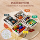 SOFS toy storage rack baby sorting toy rack storage cabinet storage box storage basket rack multi-layer storage shelf recommended 3X4 color