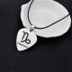 
Toto stickers, twelve constellations necklaces, guitar picks, custom-made best friend couples, titanium steel leather rope necklace, SN9928, one side, one side, one side, one side, zodiac sign - Scorpio, with stainless steel bead chain 60cm