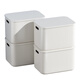 Baishengniu sundries storage box household wardrobe clothes storage box toy snack storage box plastic storage basket storage box tall extra large without cover