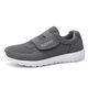 Chaussures masculines Velcro Hanchen Printemps et automne Chaussures des personnes âgées Soufflement Mesh Thin Style d'âge moyen et les personnes âgées Running Sports Chaussures sans lacets Chaussures de marche de maman