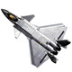 Sluban J-20 Fighter Military Series assemblé des blocs de construction compatibles J-16 Senbao Boy Play [Titanium Paint] J-35 (838 Bracket d'affichage à ceinture de particules