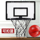 Lingnuo basketball frame indoor household punch-free small basketball basket dormitory ball frame toy basketball rack bedroom simple 3 folding blue frame black (no ball and air bag)