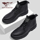 Sieben Wölfe Herrenschuhe Martin Boots Herren Sommer Neue nicht rutschfeste Kleidung-resistente High-Top-Lederschuhe Britisch-Stil BRITISCHE KOWNEHIDE OUDER OUDER AUSBEHALTSUSSUSSCHUS