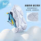 361 children's shoes Children's running shoes Four seasons for boys and girls 3-14 years old to boost technology knob running shoes Blue 34