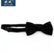 OUYAO men's formal business bow tie black classic groomsmen bow solid color Korean style groom wedding bow tie black