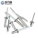 Guwanji willow rivets 304 stainless steel core blind rivets, round head pull rivets, heart-pulling decorative nails, M3/M3.2M4M5 M4*6 50 pieces 304/all steel