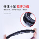 Winding tube wrapped wire tube bundle wire tube diameter 15mm wire storage and management wire device anti-rat and cat bite fixation winding tube computer car power cord protective cover 4MM 15 meters white mobile phone data cable