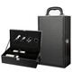 Chuangweiyue red wine leather box wine gift box double packaging box empty box foreign wine leather box wine box wine box black crocodile pattern double box with wine utensils