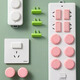 Low price children's anti-shock socket protective cover baby safety plug socket strip jack protective cover random two holes 40 pieces random color