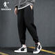 Jordan sweatpants men's pants 2025 winter black men's pants knitted trousers loose large size casual cuffed men's sweatpants black-regular recommended XL /180
