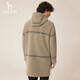 Hazzys Men's Clothing Autumn New Men's Wool Coat Woolen ABSZH0ADH28 Light Khaki Lk M (170/92a 46)