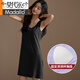 
Modal suspender nightgown for women summer pajamas with chest pad integrated medium-length vest skirt sleeveless cool and thin home clothing DMB11979 M 80-100Jin [Jin equals 0.5 kg]