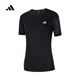阿迪达斯 （adidas）短袖女装夏季运动跑步训练健身透气快干舒适时尚休闲圆领T恤 JF1477 L