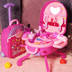 Yunya Children's Simulation Dressing Table Set Princess Dressing Table House Toy Set Birthday Gift 3-6 Years 4 [Color Box] Pink Dressing Box + Makeup Milk