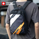 
SWISSMILITARY Swiss Army Knife Backpack Men's Small Model Mini Commuter Backpack Leisure Travel Small Capacity 10L Student School Bag Cool Black