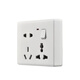 MIWHD Single-control eight-hole lamp 86 multi-function wall panel switch socket 10A/16A universal MLGD-34/2