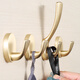 Fandiluo (fandiluo) new Chinese style gold hook single modern simple door back coat hook wardrobe clothes clothes hook light luxury wall hanging 825-Pearl gray small