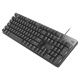 
Logitech K845 mechanical keyboard backlit wired keyboard machinery office keyboard gaming e-sports computer keyboard DIY keycaps replaceable Qinghong tea shaft keyboard full size Panda roll joint model-red shaft