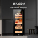 CIGARLOONG 35C cigar cabinet intelligent temperature control and humidity control Spanish cedar wood shelf alcohol moisturizing cabinet dual-core dual-core refrigeration household small mini energy-saving silent electronic cigar cabinet black