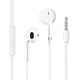 Newmine NM-LK06 semi-in-ear wired headphones, mobile phone headphones, music headphones, 3.5mm interface, suitable for computers, laptops and mobile phones, white